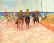 保罗 高更 : Riders on the Beach